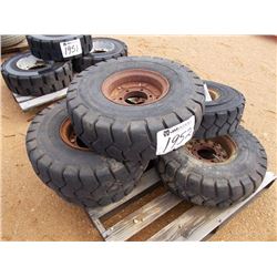 (6) MISC TIRES & RIMS