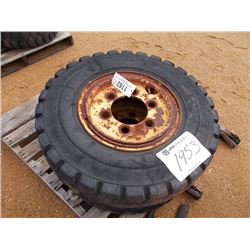 (2) 8.25-15 TIRES & RIMS