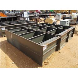 (3) METAL STORAGE BINS