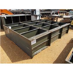 (3) METAL STORAGE RACKS