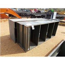 (2) METAL STORAGE BINS