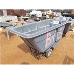RUBBER MAID TRASH CONTAINER W/WHEELS
