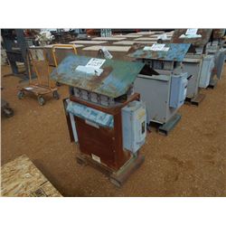 FEDERAL PACIFIC TRANSFORMER, - W/POWER DISTRIBUTION, 120/480 VOLTS