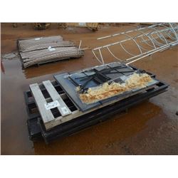 (6) 14' X 86" WINDOW FRAMES W/GLASS