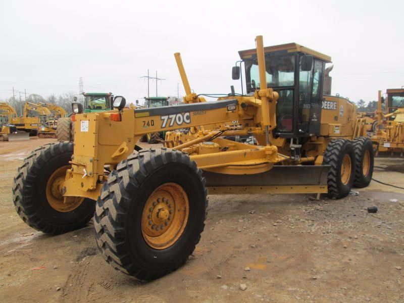 2004 JOHN DEERE 770C MOTOR GRADER, VIN/SN:594099 - 12' MOLDBOARD W/TIP ...
