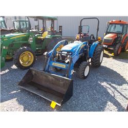 NEW HOLLAND BOOMER 35 FARM TRACTOR, VIN/SN:2109012812 - MFWD, 240TL FRONT LOADER ATTACH, 3 PTH, PTO,