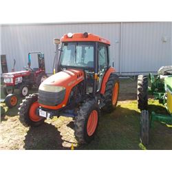 2010 KIOTI DK55 FARM TRACTOR, VIN/SN:D06900222 - MFWD, 3 PTH, PTO, 2 HYD REMOTES, ECAB W/AIR, 14.9-2