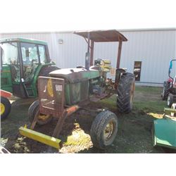 JOHN DEERE 4020 FARM TRACTOR, VIN/SN:260588R - PTO, 3 TPH, 1 REMOTE, CANOPY, 18.4-34 TIRES