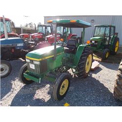 1994 JOHN DEERE 1070 FARM TRACTOR, VIN/SN:141680 - 3 PTH, PTO, 2 REMOTES, CANOPY, 13.6-28 TIRES, MET