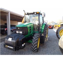 JOHN DEERE 6430 FARM TRACTOR, VIN/SN:680474 - MFWD, PTO, 3 PTH, 2 REMOTES, ALAMO MODEL 60 6' ROTARY 