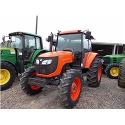 2013 KUBOTA M108S FARM TRACTOR, VIN/SN:74821 - MFWD, 3 PTH, PTO, 2 HYD REMOTES, ECAB W/AIR, 18.4-30 