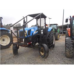 NEW HOLLAND TS 110A FARM TRACTOR, VIN/SN:ACP263400 - PTO, 3 PTH, 3 HYD REMOTES, CANOPY, 18.4-34 TIRE