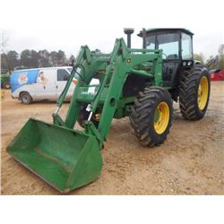 1992 JOHN DEERE 3255 FARM TRACTOR, VIN/SN:751111 - 3 PTH, PTO, 2 HYD REMOTES, ECAB W/AIR, JOHN DEERE