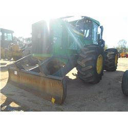 2015 JOHN DEERE 848L GRAPPLE SKIDDER, VIN/SN:669730 - DUAL ARCH, GRAPPLE, WINCH, ECAB W/AIR, 30.5-32