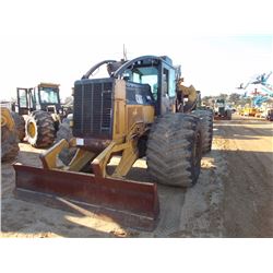2007 CAT 545C GRAPPLE SKIDDER, VIN/SN:54500368 - DUAL ARCH, WINCH, ECAB W/AIR, METER READING 6,902 H