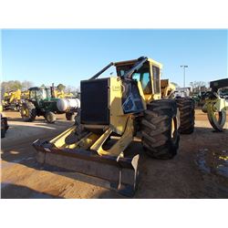 TIGERCAT 620D GRAPPLE SKIDDER, VIN/SN:6205289 -DUAL ARCH, WINCH, ECAB W/AIR, 30.5-32 TIRES, METER RE