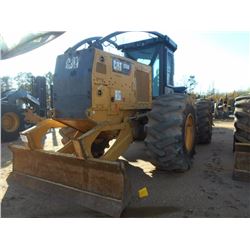 2015 CAT 525D GRAPPLE SKIDDER, VIN/SN:GKP00239 - SINGLE ARCH, WINCH, ECAB W/AIR, 30.5L32 TIRES, METE