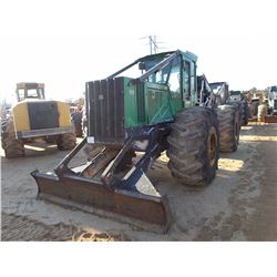 JOHN DEERE 648H GRAPPLE SKIDDER, VIN/SN:645973 - DUAL ARCH, WINCH, ECAB W/AIR, 30.5-32 TIRES, METER 