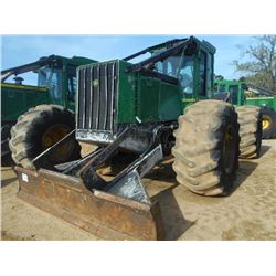 2008 JOHN DEERE 648H GRAPPLE SKIDDER, VIN/SN:615932 - SINGLE ARCH, WINCH, ECAB W/AIR, 30.5L-32 TIRES