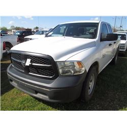 2014 DODGE RAM 1500 PICKUP, VIN/SN:1C6RR6FG6ES350367 - GAS ENGINE, A/T, CREW CAB, ODOMETER READING 9