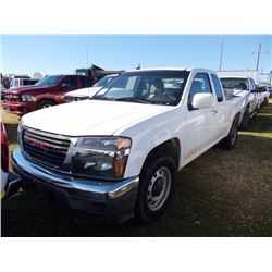 2011 GMC CANYON PICKUP, VIN/SN:1GTE51F95B8131427 - GAS ENGINE, A/T, EXTENDED CAB, TOOL BOX, ODOMETER
