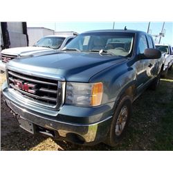 2008 GMC SIERRA PICKUP, VIN/SN:2GTEK19J281230818 - Z-71, 4X4, V8 GAS ENGINE, A/T, EXTENDED CAB, ODOM