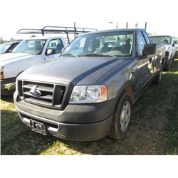 2008 FORD F150 PICKUP, VIN/SN:1FTRF12208KD52456 - EXTENDED CAB, GAS ENGINE, A/T, ODOMETER READING 73