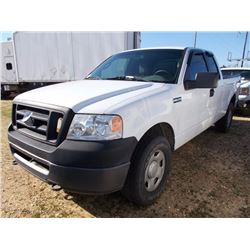 2007 FORD F150 PICKUP, VIN/SN:1FTPX14V07NA68060 - GAS ENG, A/T, EXTENDED CAB, ODOMETER READING 286,6