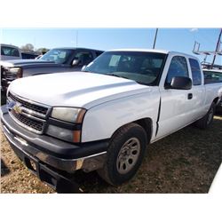 2007 CHEVROLET 1500 PICKUP, VIN/SN:1GCEC19Z17Z140097 - V8 GAS ENG, A/T, EXTENDED CABM, ODOMETER READ