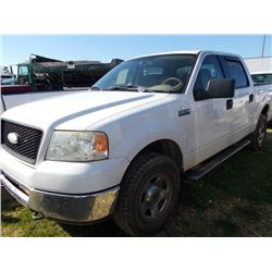 2006 FORD F150 PICKUP, VIN/SN:1FTPW14V46FB34573 - 4X4, V8 GAS ENG, A/T, CREW CAB, ODOMETER READING 2