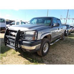 2006 CHEVROLET 2500HD PICKUP, VIN/SN:1GCHC23U96F160159 - V8 GAS ENG, A/T, CREW CAB (COUNTY OWNED)