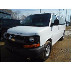 2012 CHEVROLET EXPRESS PASSENGER VAN, VIN/SN:1GAWGPFAXC1141146 - GAS ENG, A/T, 9 PASSENGER, ODOMETER