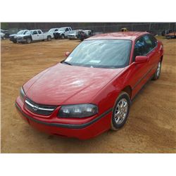 2005 CHEVROLET IMPALA SEDAN VIN/SN:2G1WF52E359187142 - GAS ENGINE, A/T, ODOMETER READING 137,357 MIL