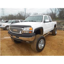 1999 CHEVROLET 2500HD PICKUP, VIN/SN:1GCGK29WXZ210149 - 4X4, 8 CYL GAS ENG, A/T, CREW CAB, ODOMETER 