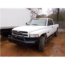 1998 DODGE RAM 3500 PICKUP, VIN/SN:1B7KF2360WJ215397 - 4X4, CUMMINS DIESEL ENG, A/T, EXTENDED CAB, O