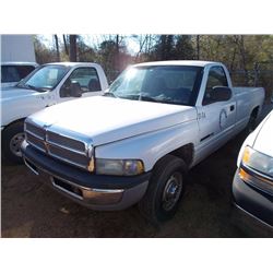 2001 DODGE RAM 2500 PICKUP, VIN/SN:2B7KC26Z31M558134 - V8 GAS ENG, A/T, ODOMETER READING 235,669 MIL
