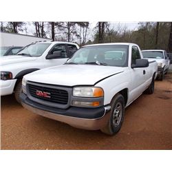 2000 GMC 1500 PICKUP, VIN/SN:1GTEC14V5YE901081 - V8 GAS ENGINE, A/T, TOOL BOX