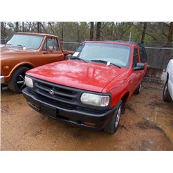 1995 MAZDA B2300 PICKUP, VIN/SN:4F4CR12A8STM15879 - GAS ENG, 5 SPD TRANS, BED COVER, ODOMETER READIN