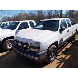 2006 CHEVROLET 1500 PICKUP, VIN/SN:1GCEK19Z36Z283148 - 4X4, V8 GAS ENGINE, A/T, EXTENDED CAB