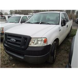 2005 FORD F150 PICKUP, VIN/SN:1FTRX12W75FA70495 - V8 GAS ENG, A/T, EXTENDED CAB, ODOMETER READING 20