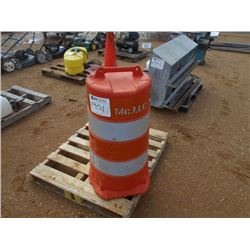 (4) SAFETY CONES/BARREL