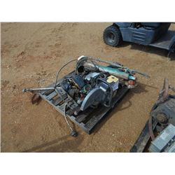 MISC WEED EATER, CHOP SAW, CHAIN HOIST