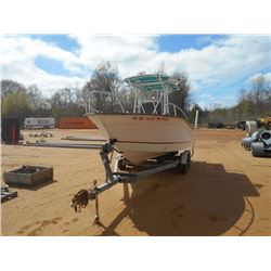 FLYMASTER BOAT, VIN/SN:LMQ01643E494 - 20', CENTER CONSOLE, SUZUKI 200 OUTBOARD MOTOR, T/A GLAV STEEL