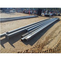 (6) 30' METAL LIGHT POLES