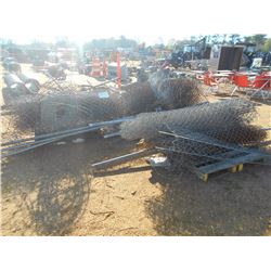 (2) ROLL 6' CHAIN LINK FENCE W/POLES