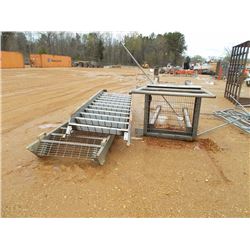 MISCELLANEOUS METAL STAIRS, WORK PLATFORM