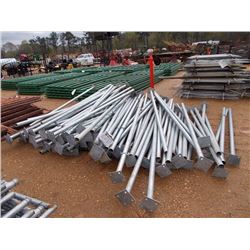 7' 9" GALV STEEL FENCE POSTS