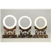Image 1 : Three Pieces Of White Hardstone Bangle