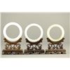 Image 2 : Three Pieces Of White Hardstone Bangle