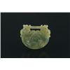 Image 2 : Chinese Fine Green Jadeite Pendant Fugui Changming